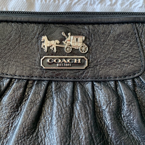 Coach Black Leather Wristlet - Picture 4 of 10